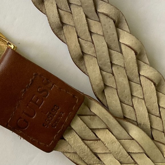 VINTAGE GUESS Women's Braided Woven Belt NWT Size L - Picture 2 of 8